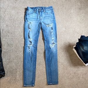 american eagle ripped jeans